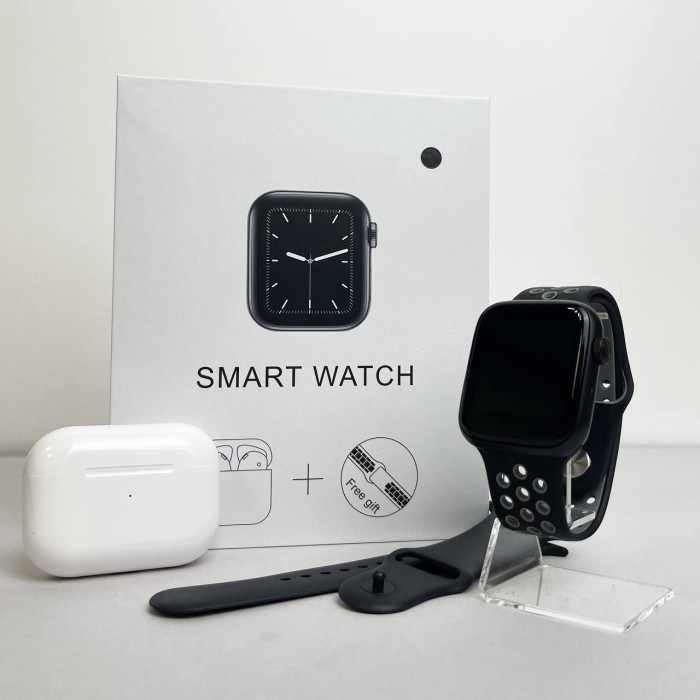 Комплект Basic T55 - Air Pro 2 / Smart Watch / 2 ремешка (Черный)
