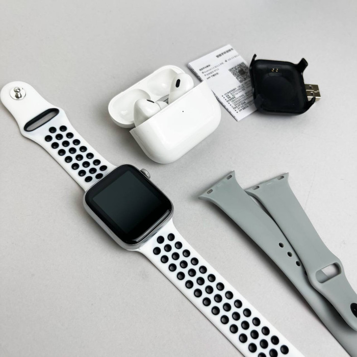 Комплект Basic T55 - Air Pro 2 / Smart Watch / 2 ремешка (Серый)