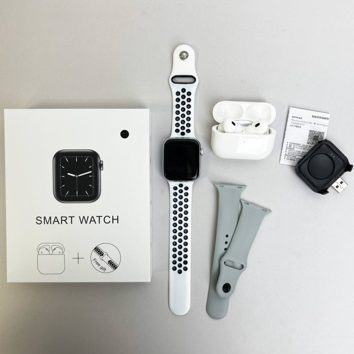 Комплект Basic T55 - Air Pro 2 / Smart Watch / 2 ремешка (Серый)