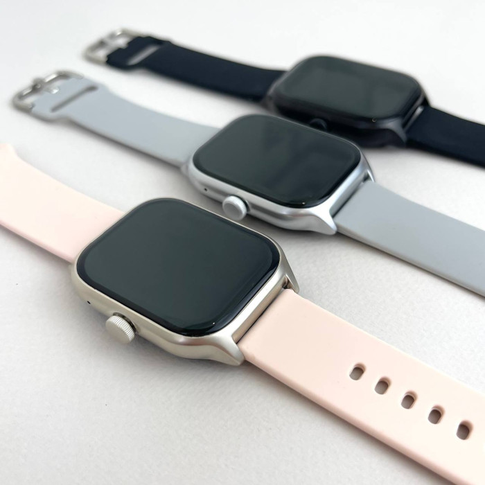 Комплект WK76 - Smart Watch / Наушники Air Dots / 3 ремешка / Защитный чехол и пленка (Черный)