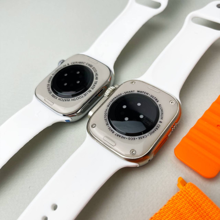 Комплект i60 - Watch Ultra 2 / Smart Watch 9 / Air Pro 2 / 7 ремінців / 2 захисних чохла (Білий)