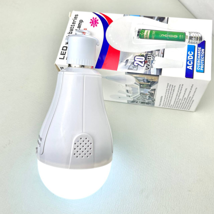 Світлодіодна лампа LED FAT-3920 E27 20W з 2 акумуляторами