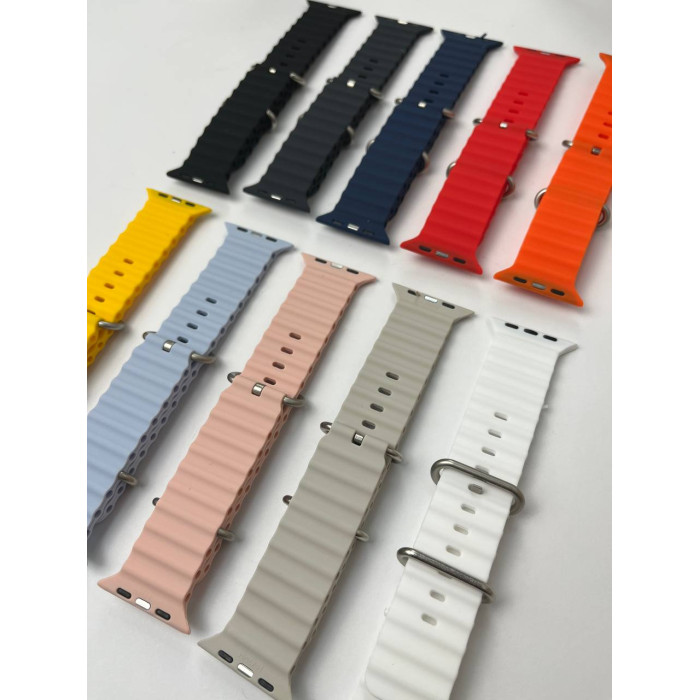 Силиконовый ремешок для Smart Watch Ocean Band 42/44/45/49 (Красный)