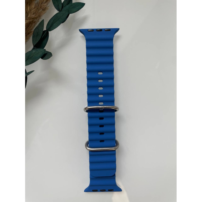 Силиконовый ремешок для Smart Watch Ocean Band 42/44/45/49 (Синий)