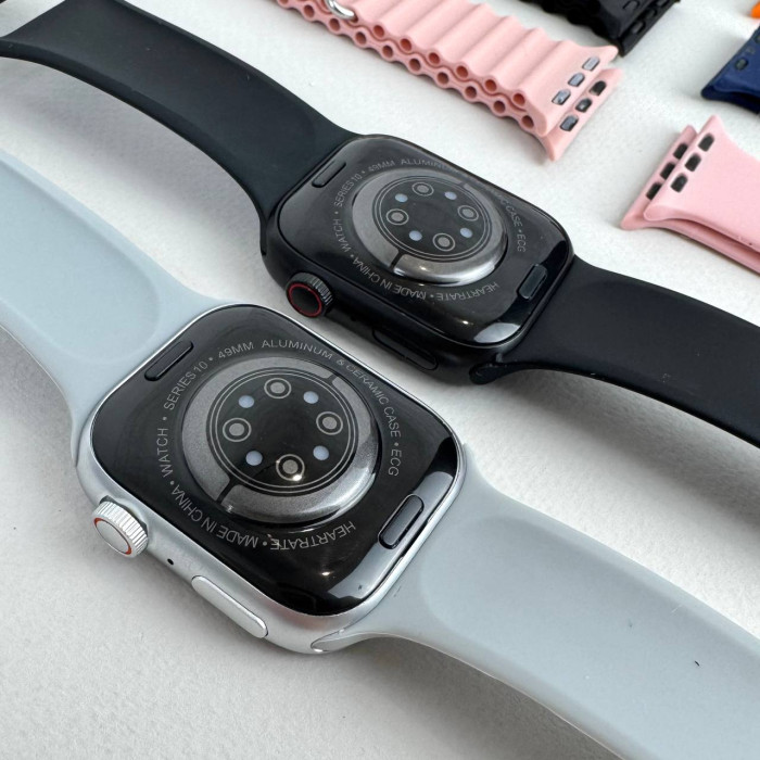 Умные часы Smart Watch 10 + 8 ремешков (Черный) UA