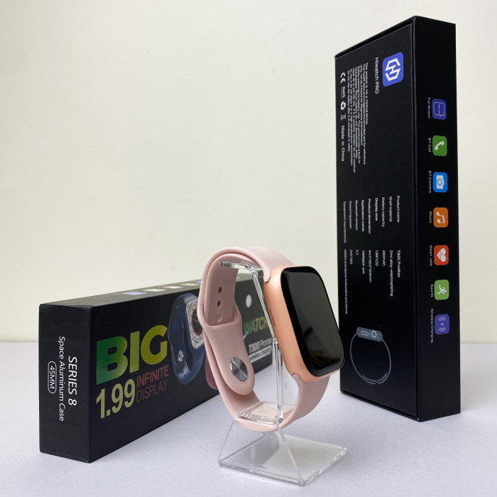 Умные часы Smart Watch Т800 Pro Max (Розовый)