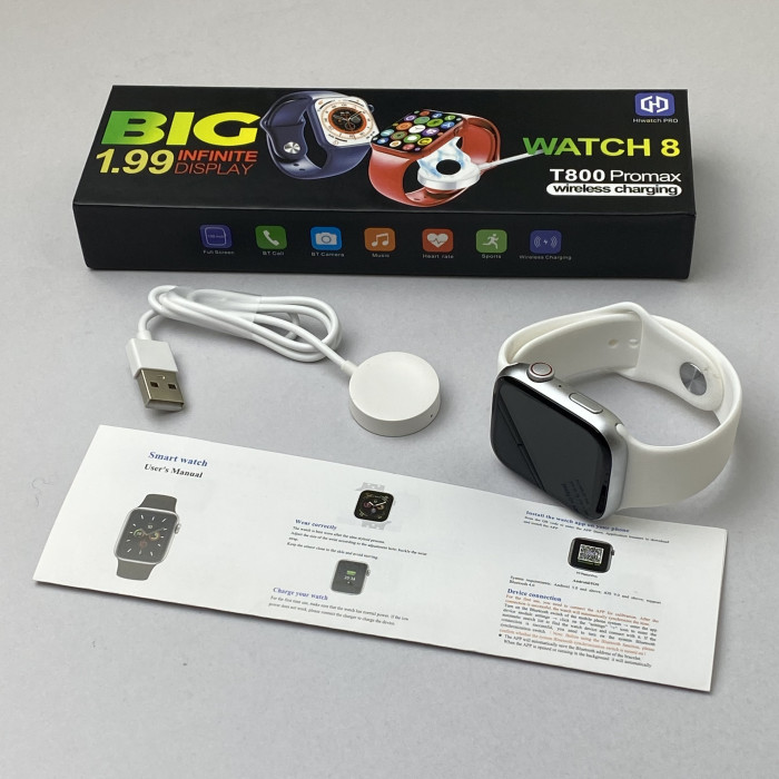 Умные часы Smart Watch Т800 Pro Max (Розовый)
