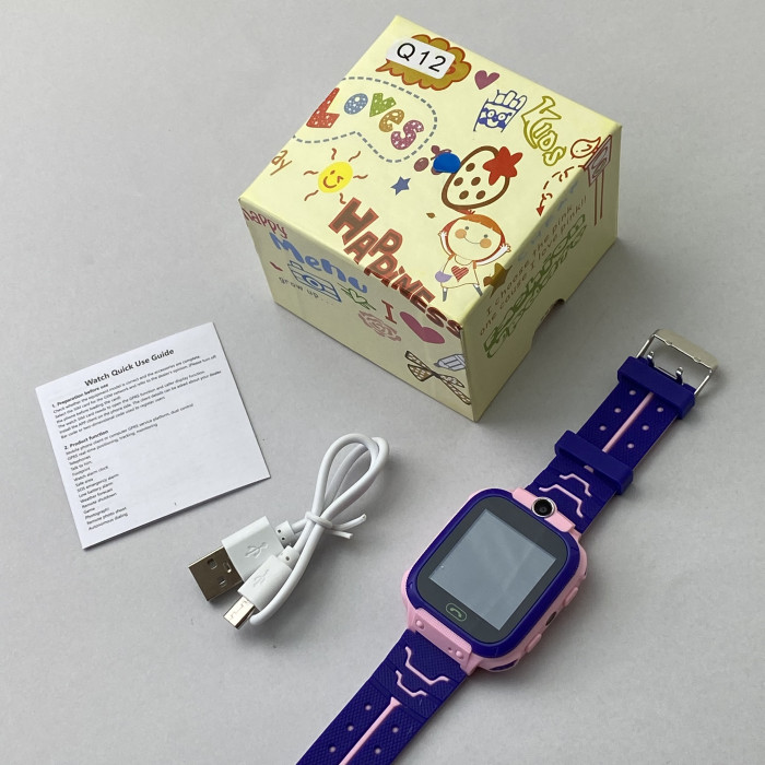 Детские часы Smart Watch Q12 (Розовый)