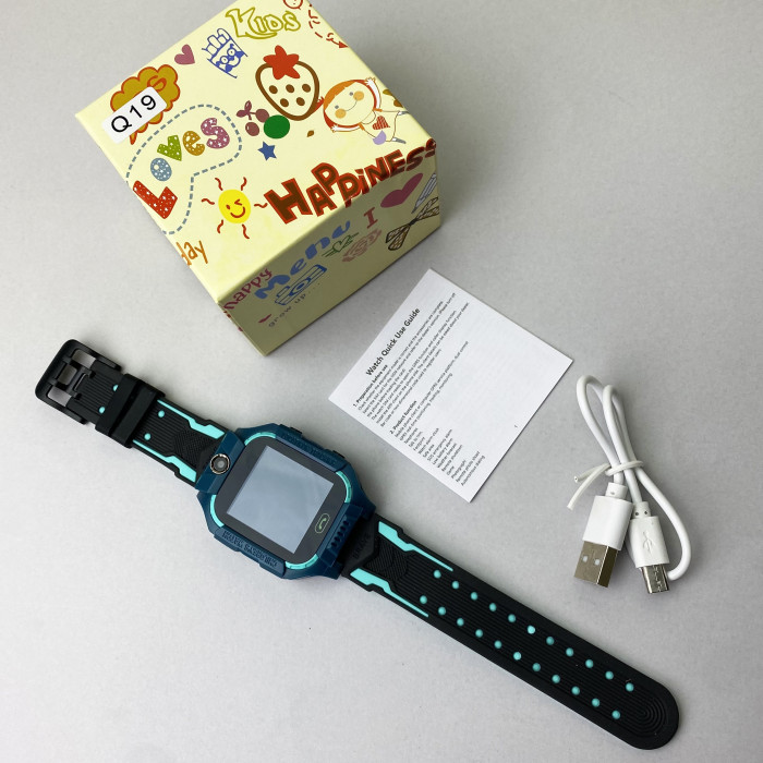 Детские часы Smart Watch Q19 (Голубой)