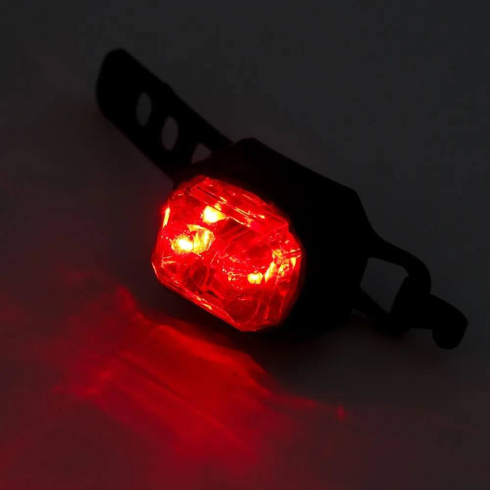 Велофонарь AQ-009 3LED (red) на батарейках