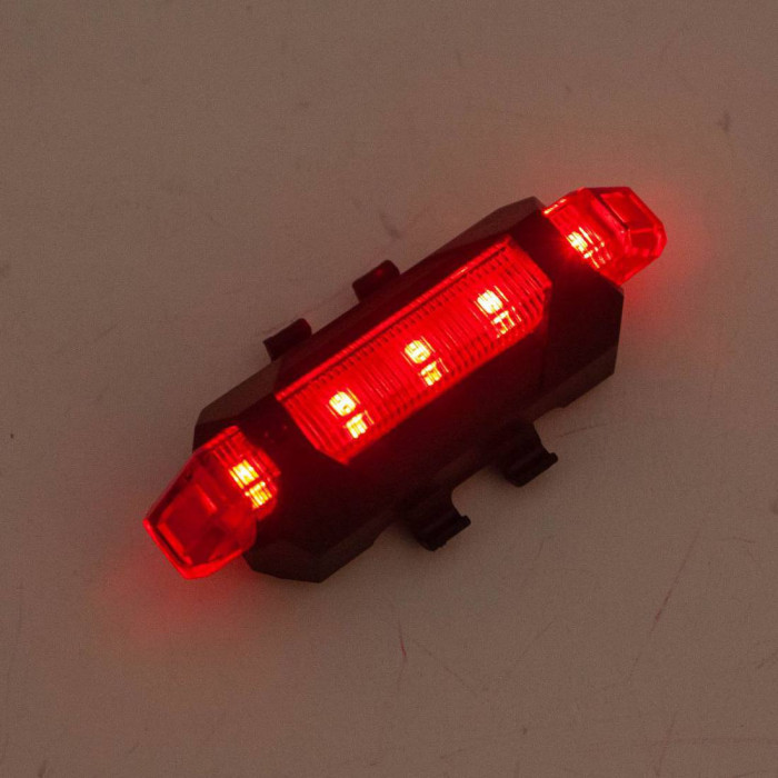Велофонарь STOP (red) DC-918/093 с аккумулятором