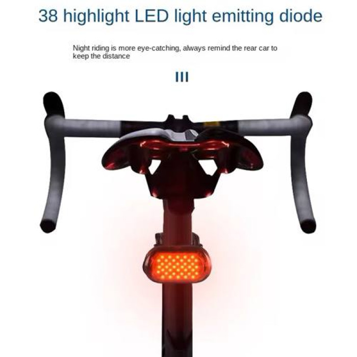 Велофонарь MY-2106 38LED (red) с аккумулятором