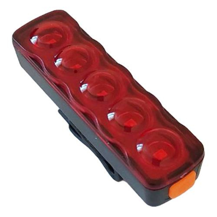 Велофонарь XFL-101-5LED (red) с аккумулятором