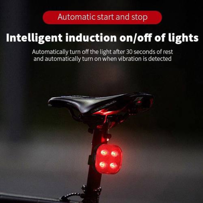 Велофонарь STOP (red) FY-328S-4LED с аккумулятором