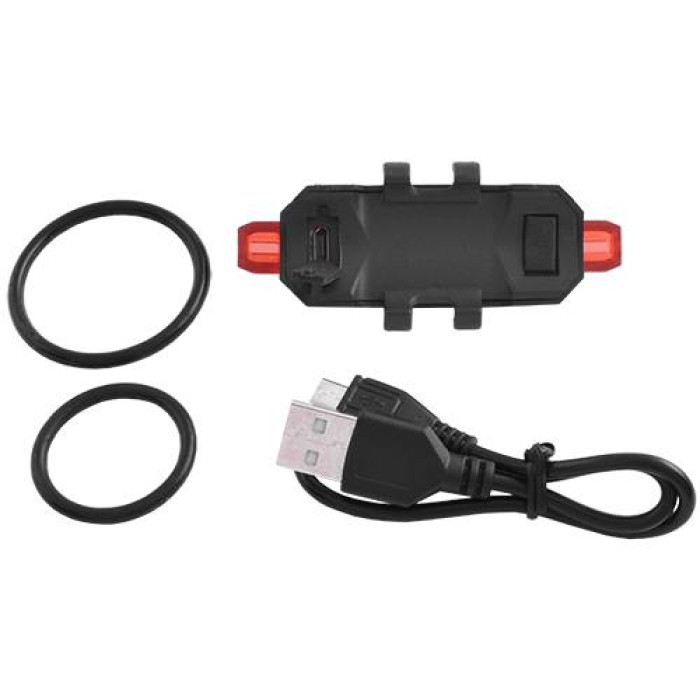 Велофонарь STOP (red) DC-918/093 с аккумулятором