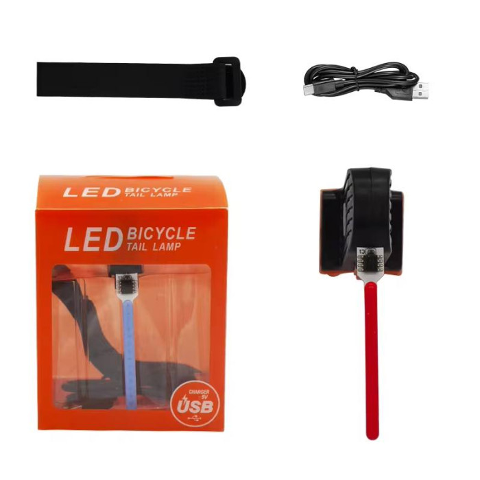 Велофонарь 8821-LED (red) с аккумулятором