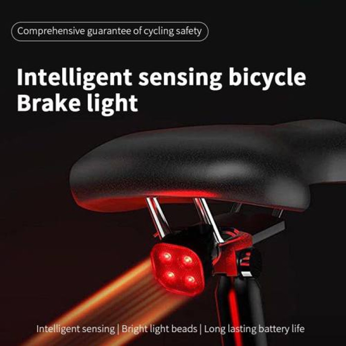 Велофонарь STOP (red) FY-328S-4LED с аккумулятором