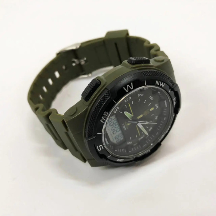 Годинник наручний Skmei 1454AG Ukraine (Зелений) 