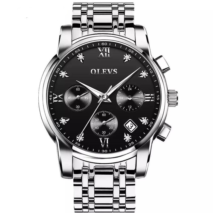 Годинник наручний Olevs 2858 Black Gray 