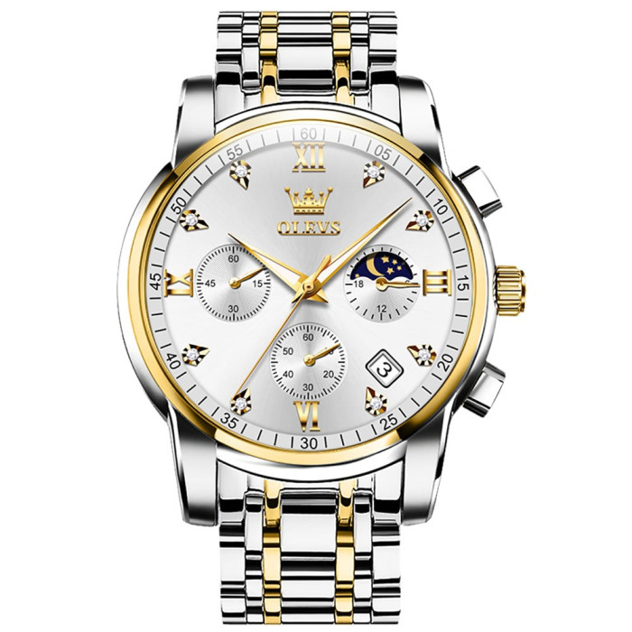 Годинник наручний Olevs 2858 White Accents