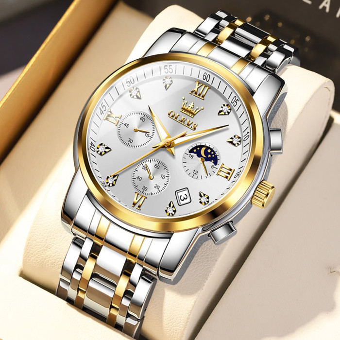 Годинник наручний Olevs 2858 White Accents