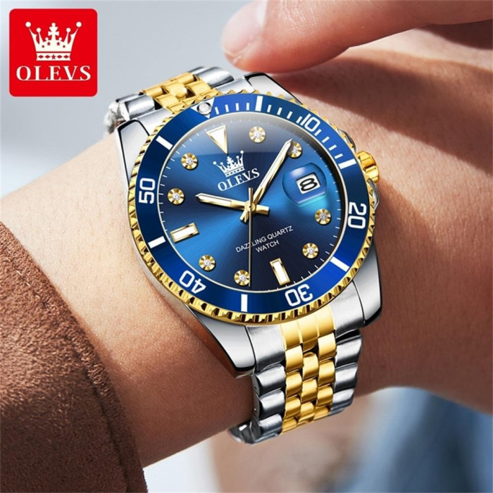 Часы наручные Olevs 9809 Blue Accents