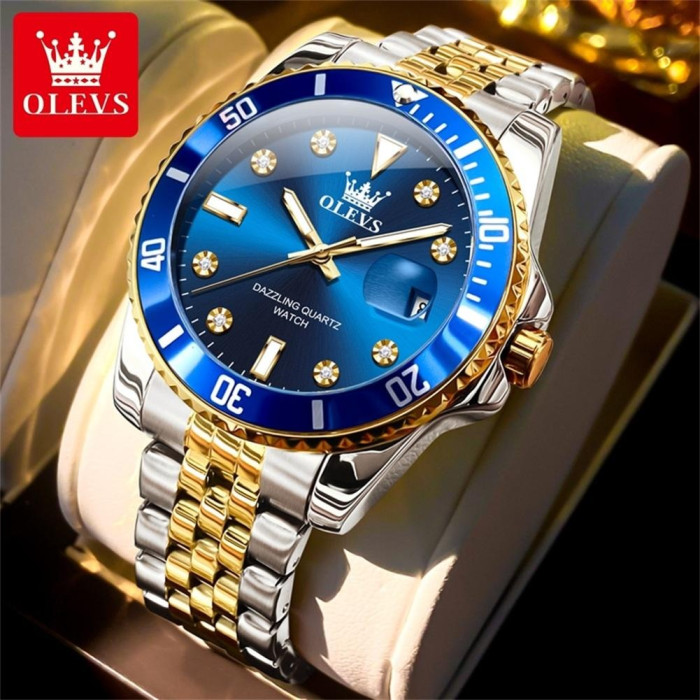 Часы наручные Olevs 9809 Blue Accents