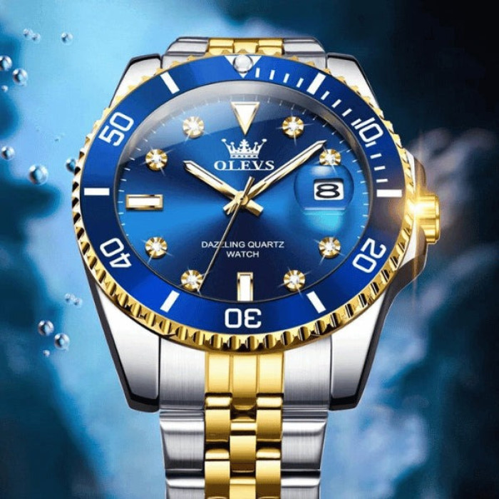 Часы наручные Olevs 9809 Blue Accents