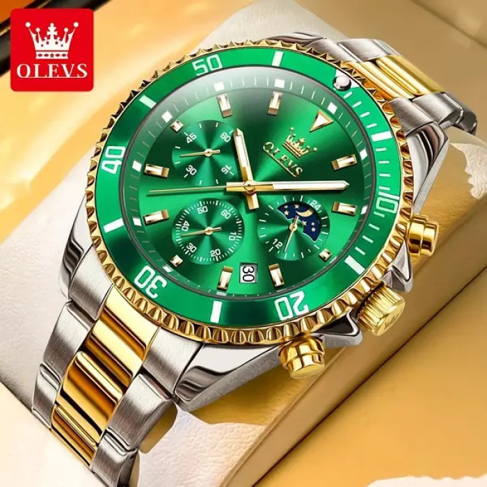 Часы наручные Olevs 2870 Green Accents