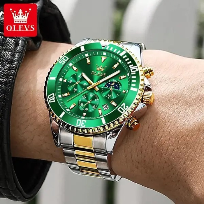 Часы наручные Olevs 2870 Green Accents
