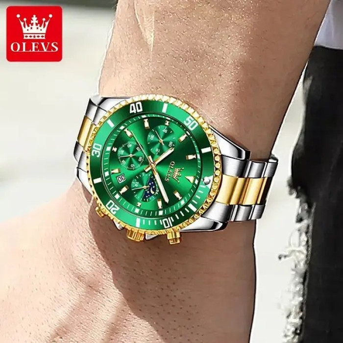 Часы наручные Olevs 2870 Green Accents