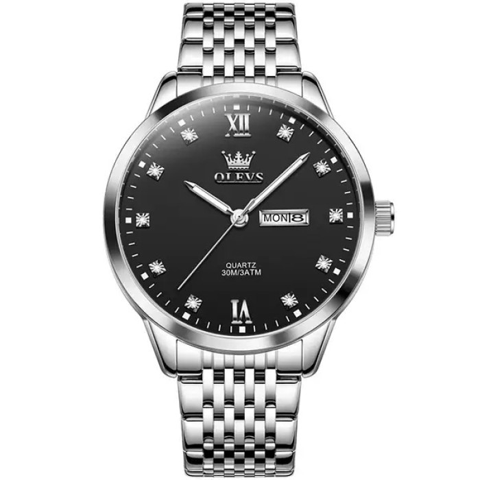 Годинник наручний Olevs 2943 Black Gray 
