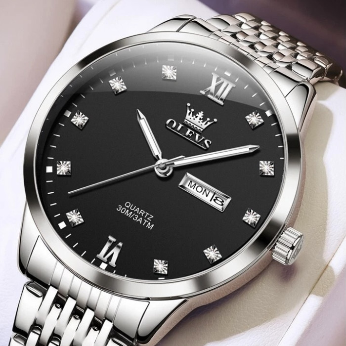 Годинник наручний Olevs 2943 Black Gray 