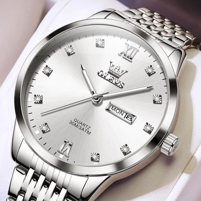 Годинник наручний Olevs 2943 White Natural