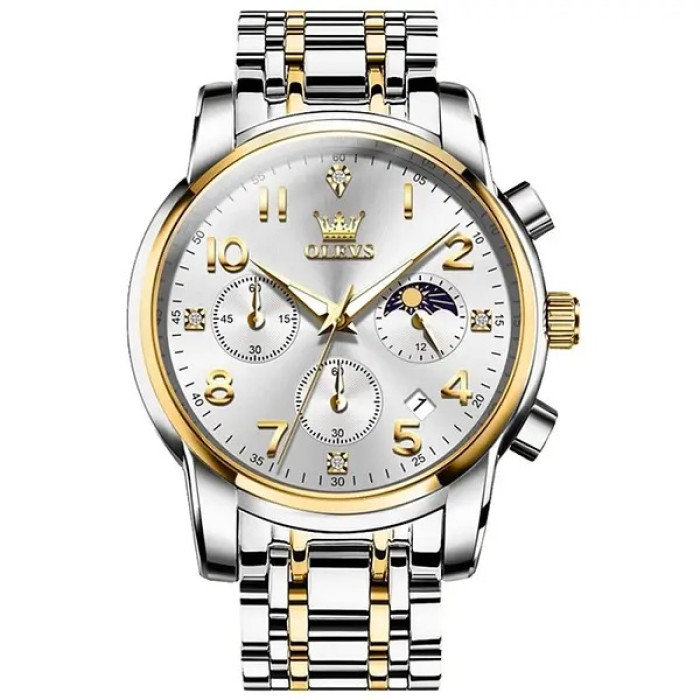 Годинник наручний Olevs 3628 White Accents