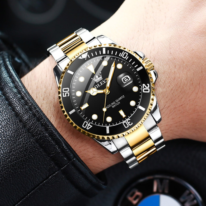 Часы наручные Olevs 5885 Black Gray Accents