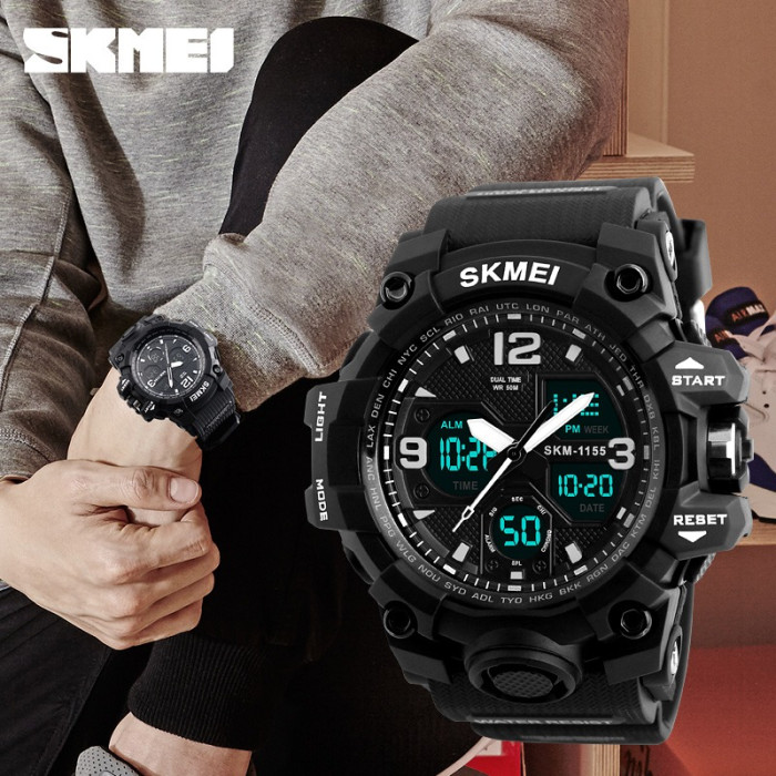 Часы наручные Skmei 1155BBK Black