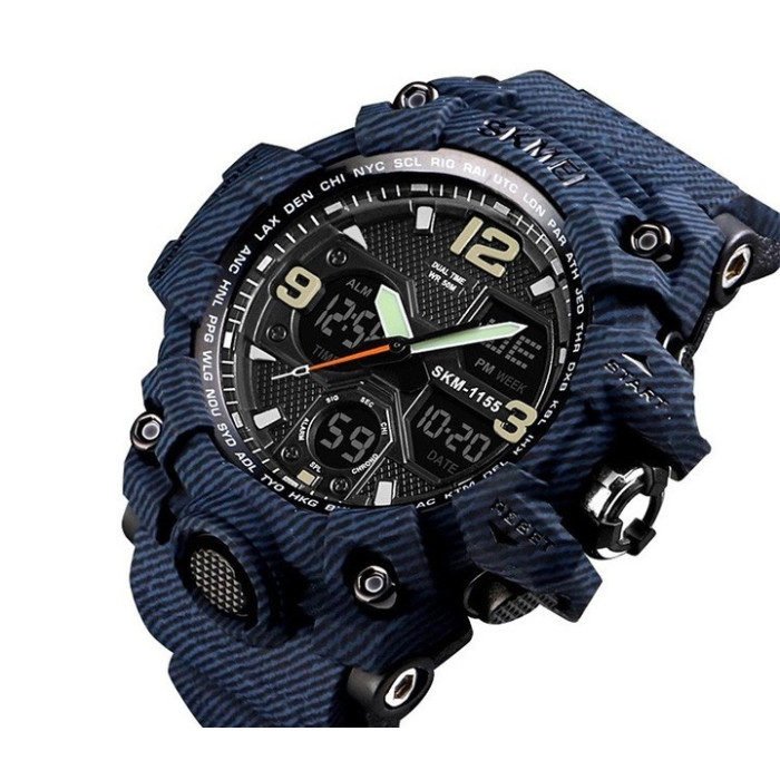 Годинник наручний Skmei 1155BDMBU Denim Blue
