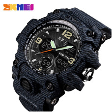 Годинник наручний Skmei 1155BDMBK Denim Black