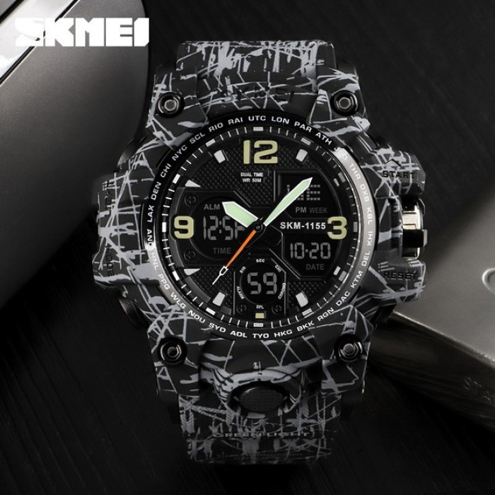 Годинник наручний  Skmei 1155BGYBK Gray Black
