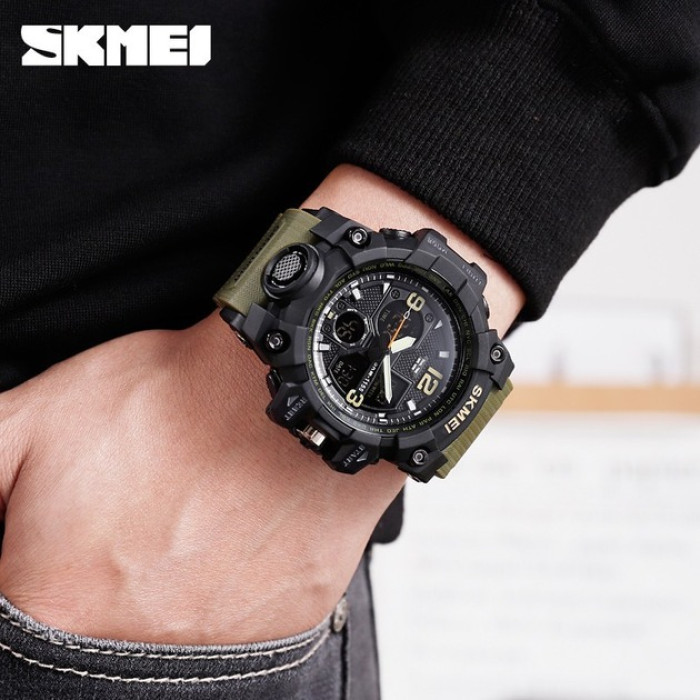 Годинник наручний  Skmei 1155BAG Army Green