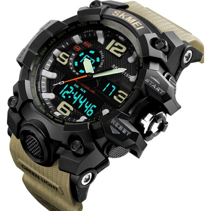 Часы наручные Skmei 1155BKH Khaki