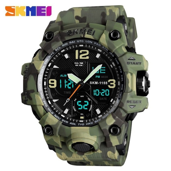 Часы наручные Skmei 1155BCMGN Green Camo