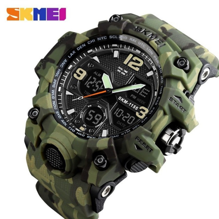 Часы наручные Skmei 1155BCMGN Green Camo