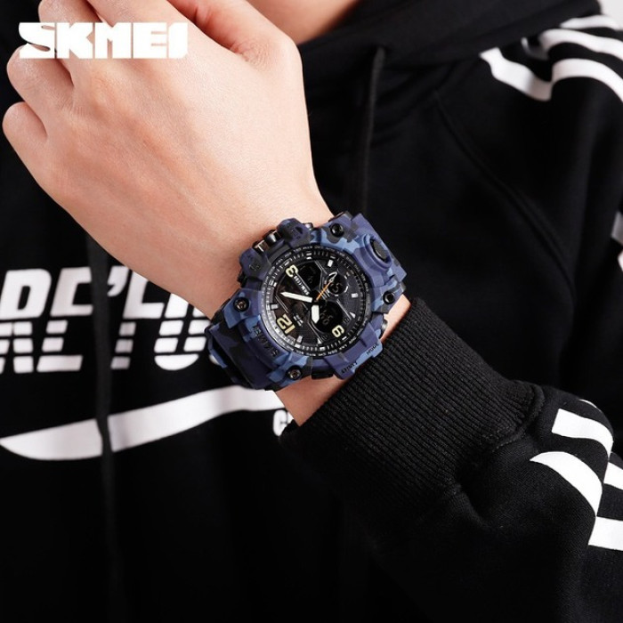 Часы наручные Skmei 1155BCMBU Blue Camo