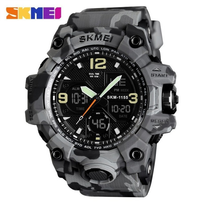 Годинник наручний  Skmei 1155BCMGY Gray Camo