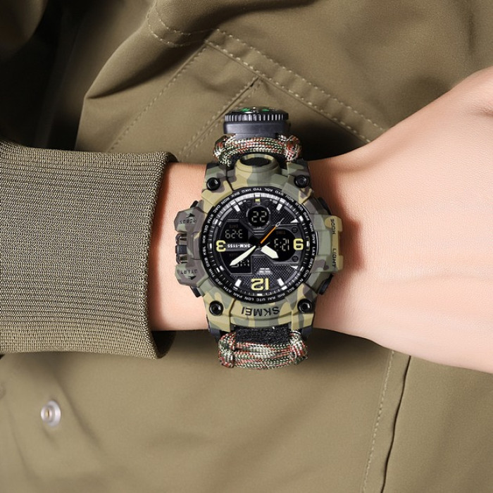 Годинник наручний  Skmei 1155BNCMGN Army Green