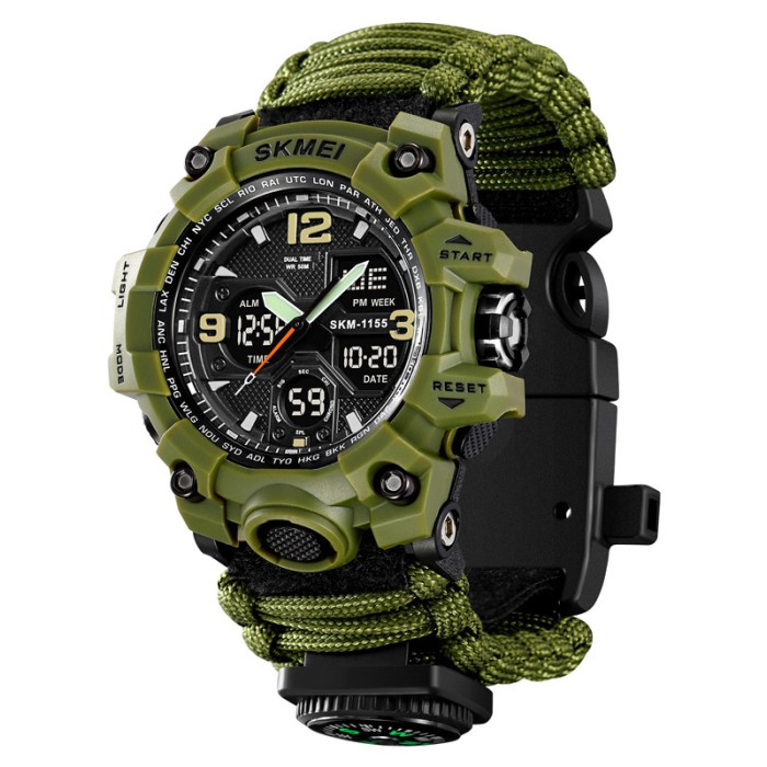 Часы наручные Skmei 1155BNAG Army Green