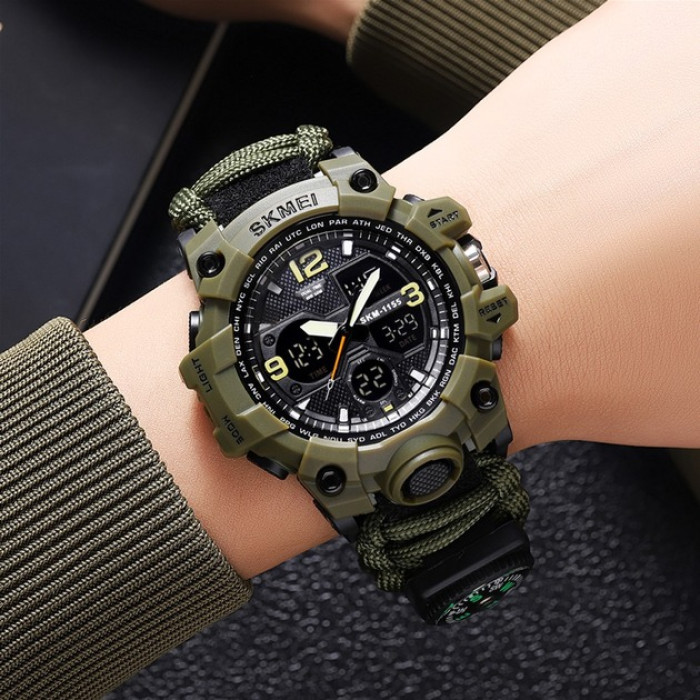 Часы наручные Skmei 1155BNAG Army Green