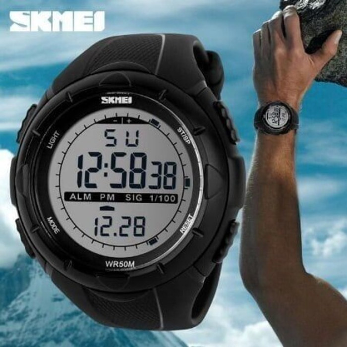 Годинник наручний  Skmei 1025BK Black   